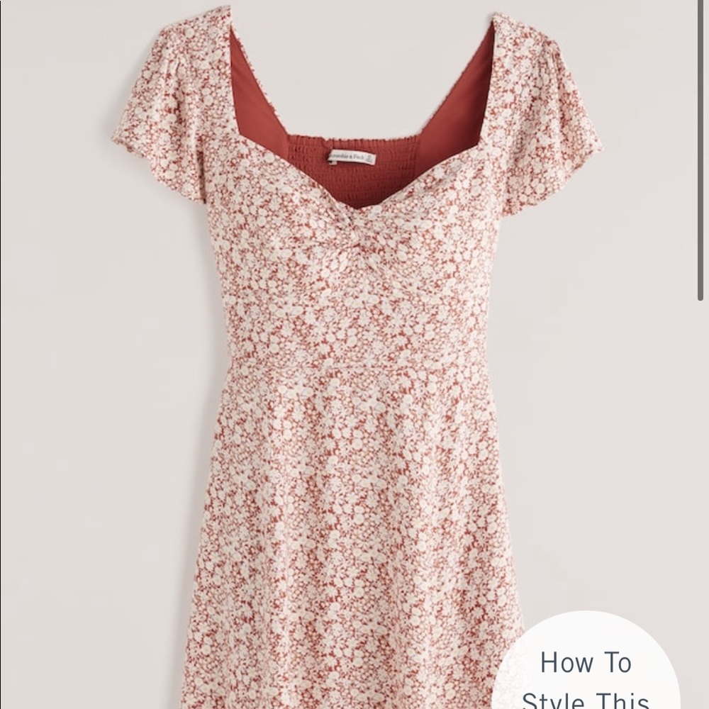 Abercrombie knot front mini dress